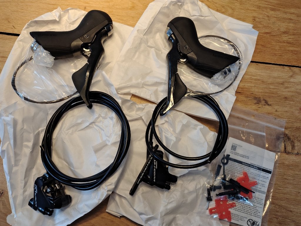 Shimano Ultegra Disc 2x11 ST-R8020 BR-R8070 Shifters Remset, Shimano, Overige typen, Nieuw, Ophalen of Verzenden
