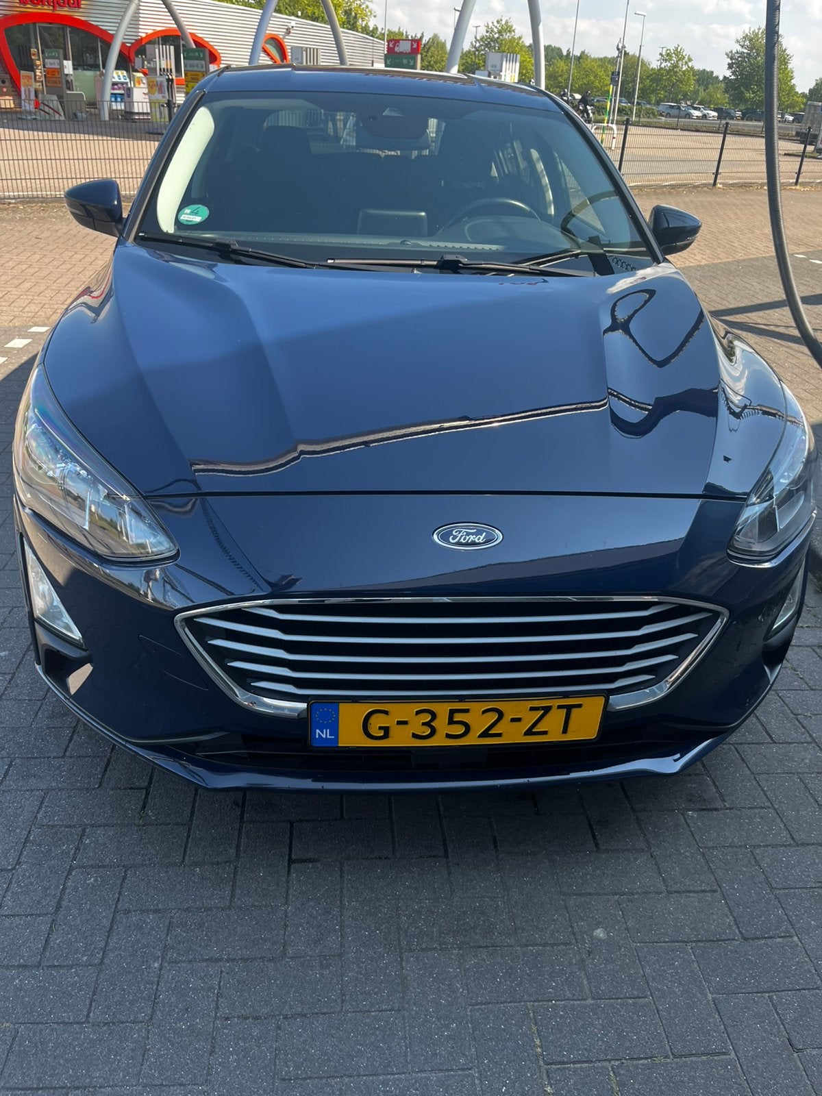 Ford Focus 1.0 Ecoboost 2019 Blauw, Apple carplay, Trekhaak, Auto's, Blauw, 100 pk, Origineel Nederlands, 19 km/l