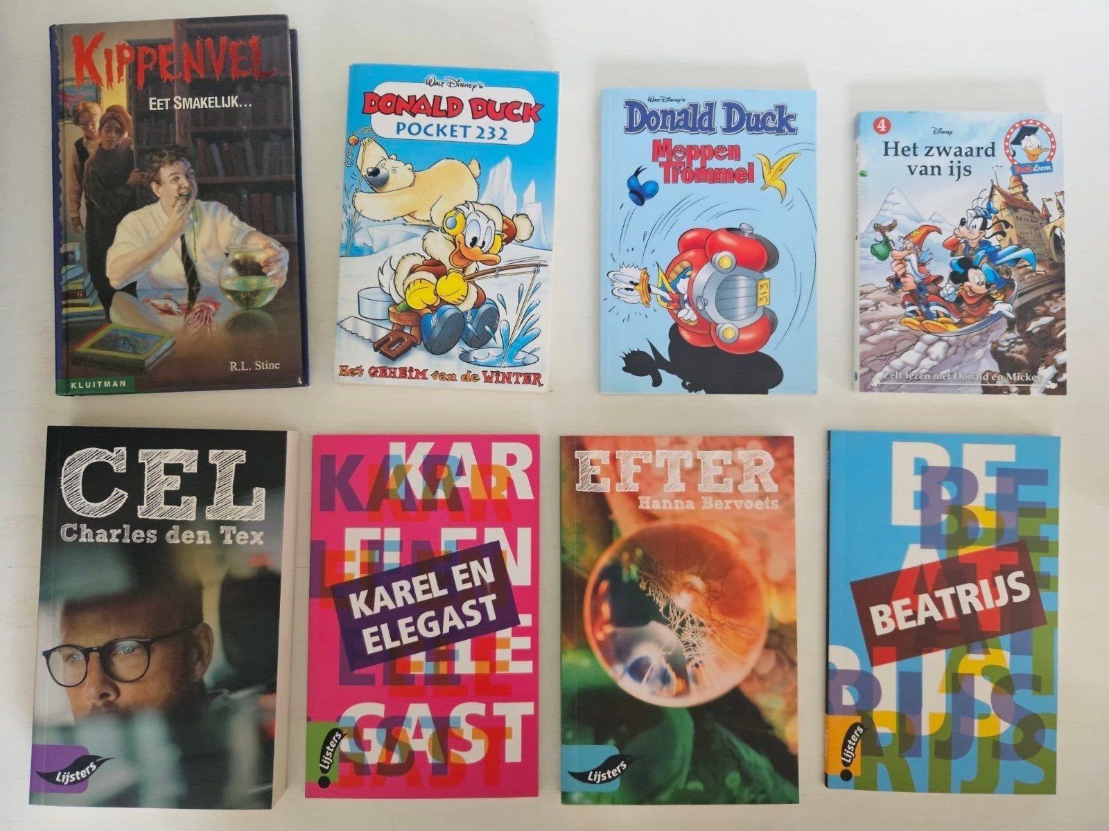 Diverse Boeken: Kippenvel, Donald Duck. Alle 8 voor €5!, Boeken, Ophalen, Gelezen, R.L. Stine, Walt Disney, Charles den Tex, Hanna Bervoets