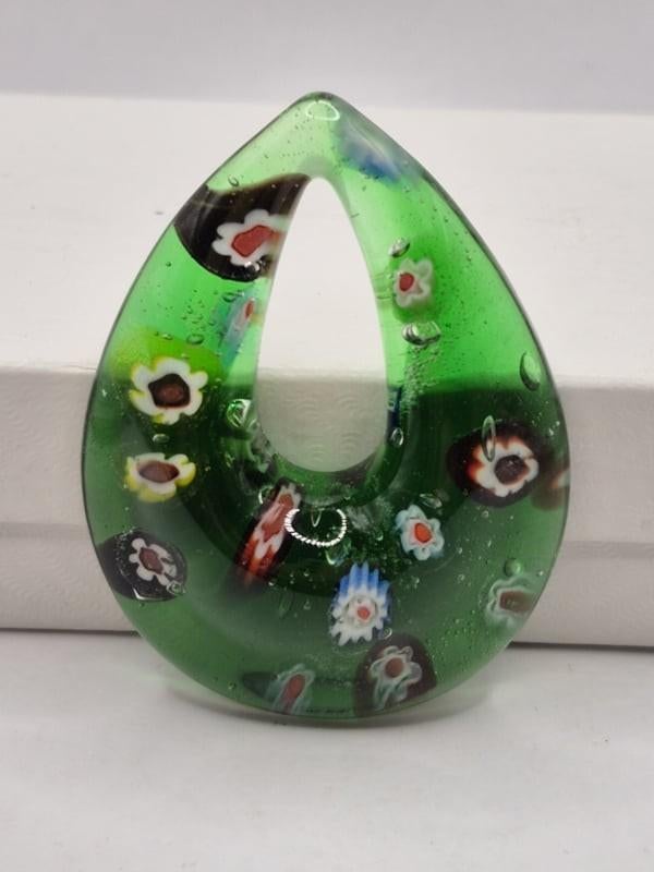 Glazen hanger Millefiori, Overige materialen, ., Murano, Ophalen of Verzenden