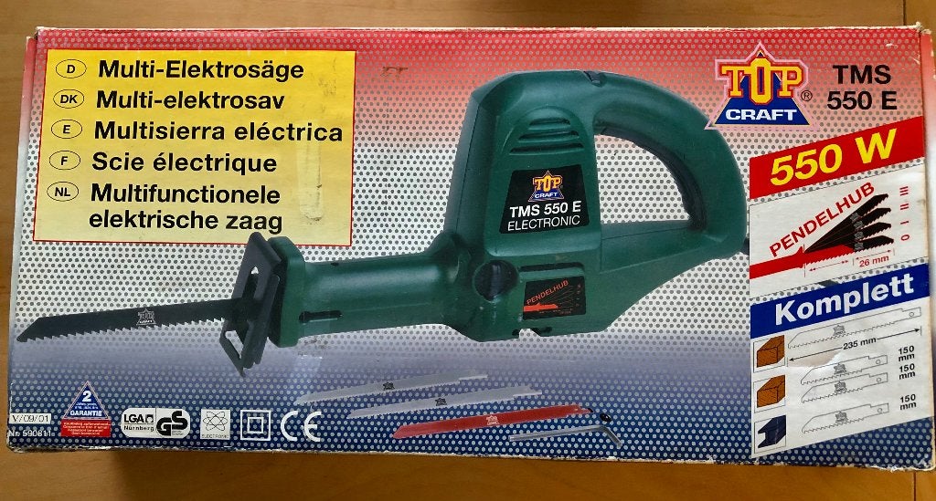 Top Craft - Electrische Zaag, Topcraft/FERM, Gebruikt, Ophalen of Verzenden, Minder dan 600 watt