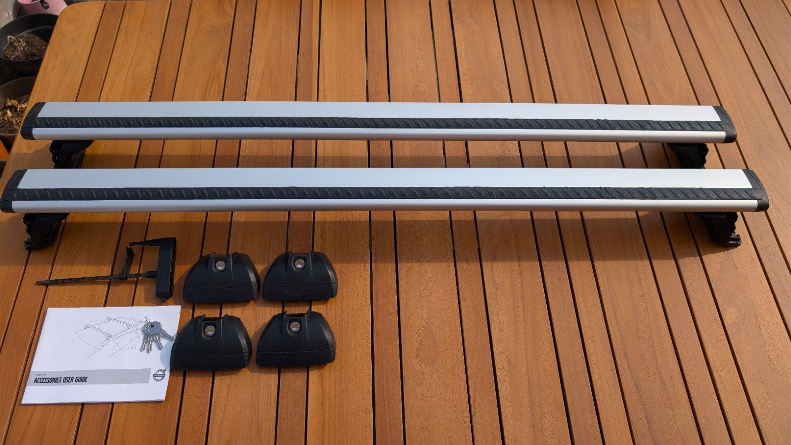 Volvo dakdragers voor geïntegreerde rails (V60 2012 - 2018), Auto diversen, Dakdragers, Ophalen, Gebruikt
