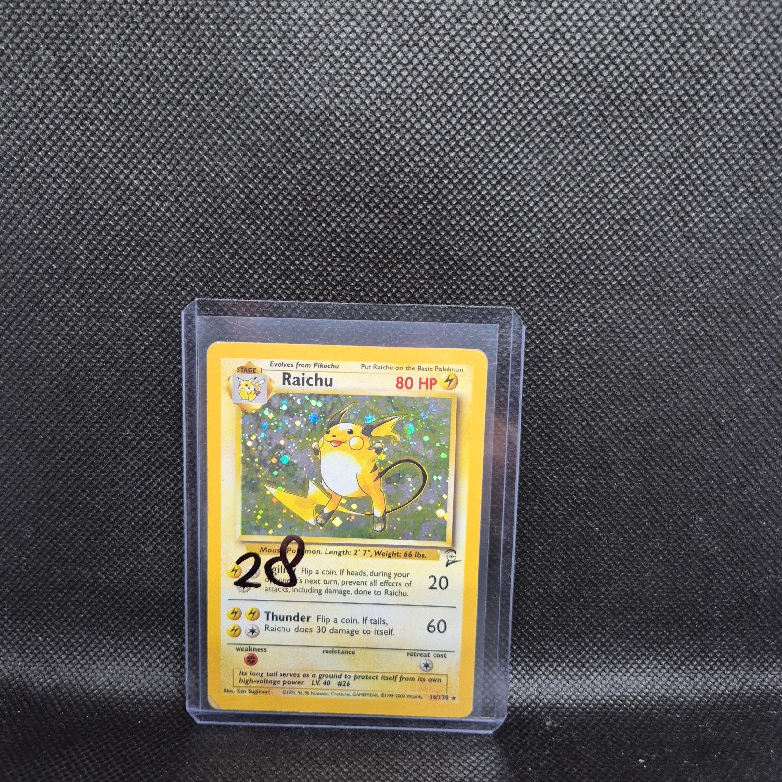 Raichu Base 2, Hobby en Vrije tijd, Ophalen of Verzenden
