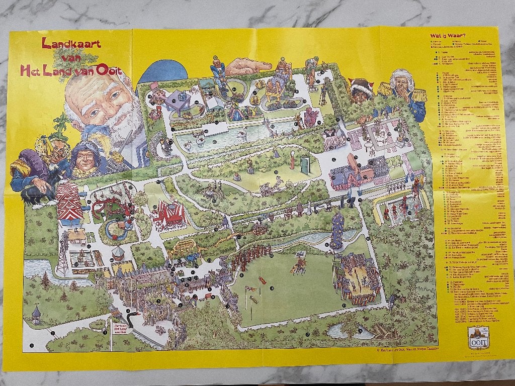 Het Land van Ooit Plattegrond Geel, Verzamelen, Ophalen of Verzenden, Zo goed als nieuw, Overige typen