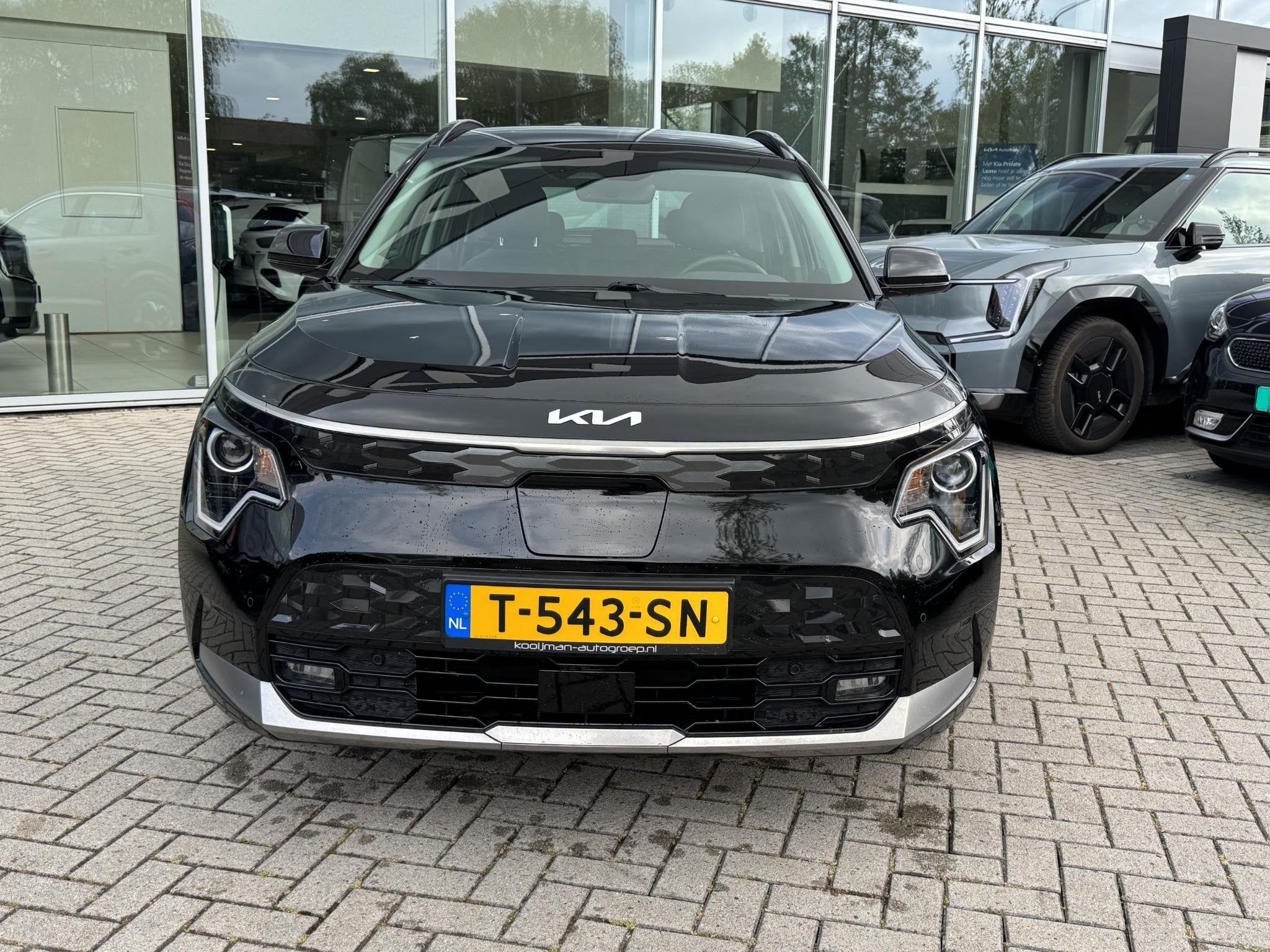 Kia Niro EV DynamicLine 64.8 kWh Nav|Camera|Lmv, Auto's, Kia, Gebruikt, 750 kg, 1657 kg, Leder en Stof