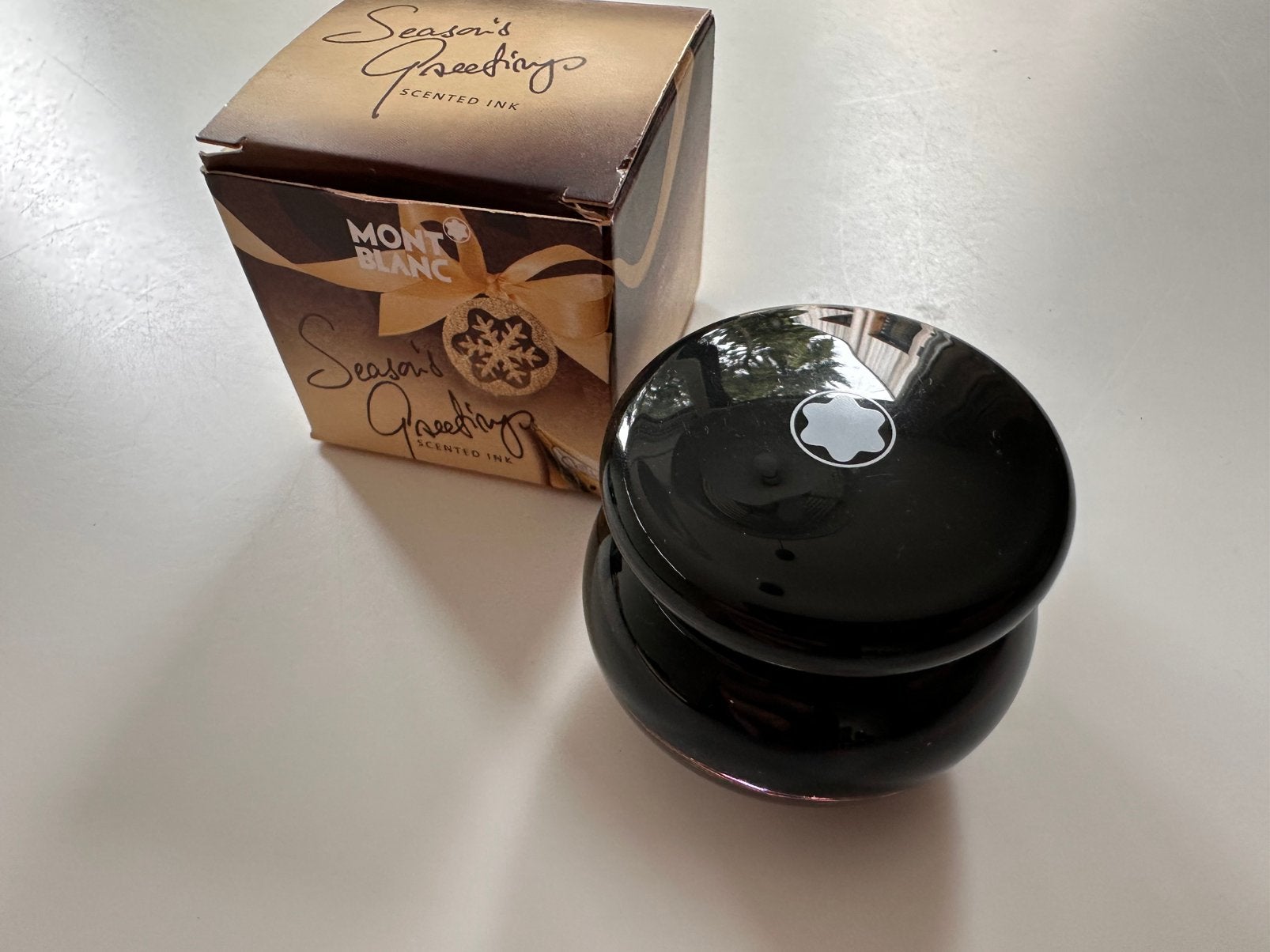 Montblanc Season’s Greetings Cinnamon Brown scented ink 2007, Ophalen, Zo goed als nieuw