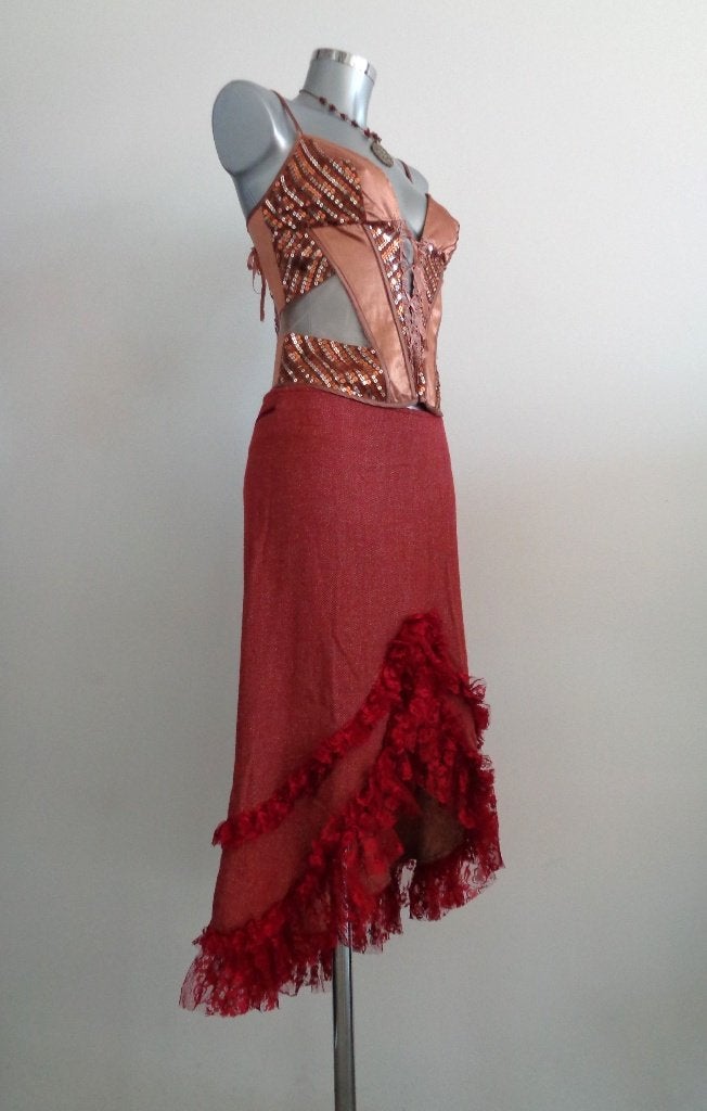 Jorando Italy designer rok, IT44-NL36 nieuw met kaartje, Maat 38/40 (M), Nieuw, Ophalen of Verzenden, Rood
