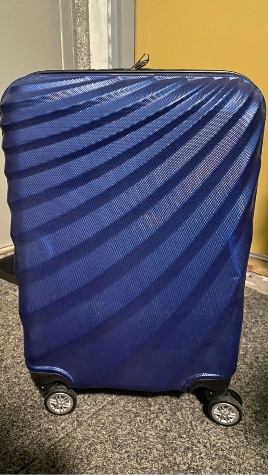 Blauwe Koffer 55x35x25, Sieraden, Tassen en Uiterlijk, Koffers, Ophalen, Hard kunststof, Minder dan 50 cm, Zo goed als nieuw