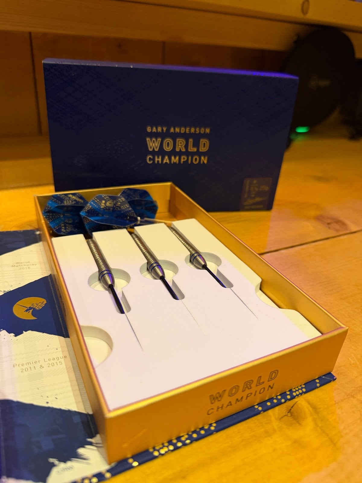 Gary Anderson World Champion Darts Set 25 gram, Ophalen of Verzenden, Nieuw, Pijlen