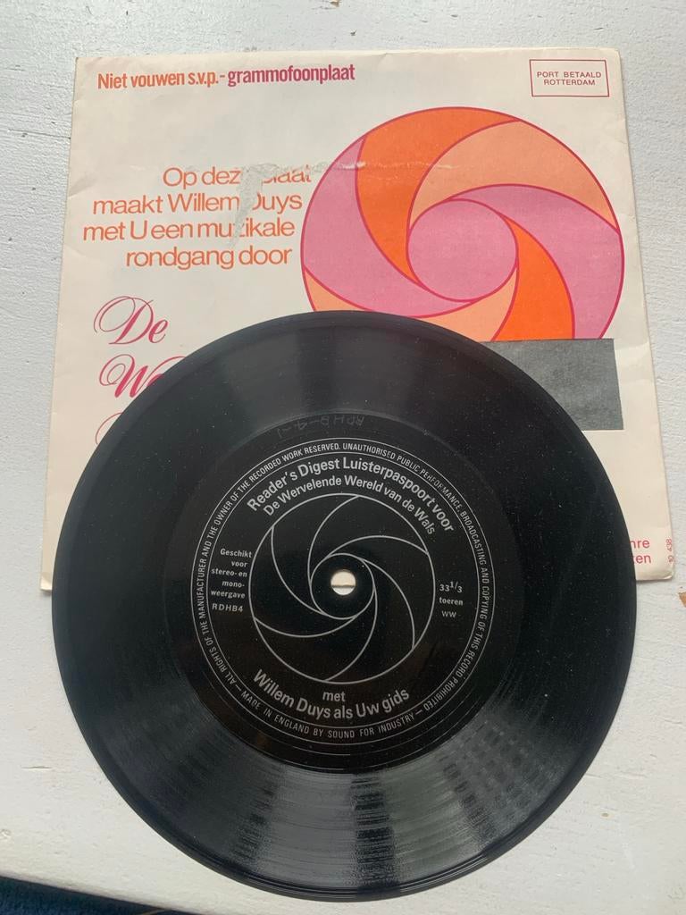 Willem Duys - Reader's Digest Luisterpaspoort (2x), Cd's en Dvd's, Ophalen of Verzenden, Gebruikt, 7 inch