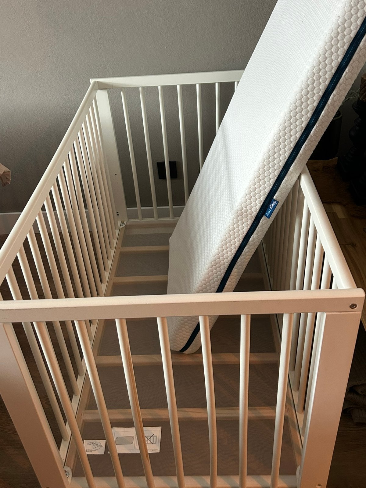 Ikea babyledikantje met matras, Kinderen en Baby's, Ophalen, Gebruikt, Ledikant