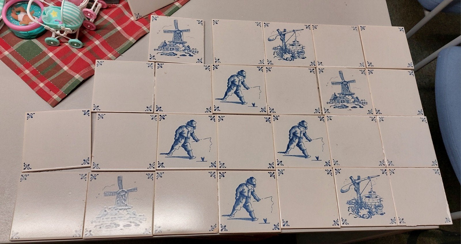 oud Hollandse tegeltjes 25 stuks, Antiek en Kunst, Ophalen