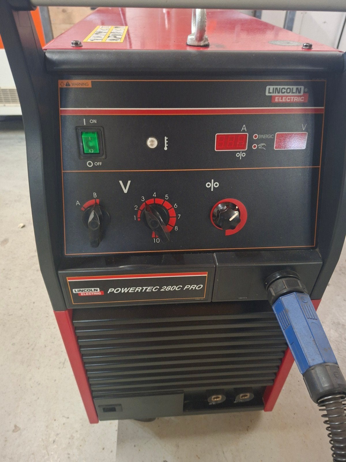 Lincoln powertec 280c pro, Doe-het-zelf en Verbouw, Gereedschap | Lasapparaten, Ophalen, Zo goed als nieuw, 250 ampère of meer