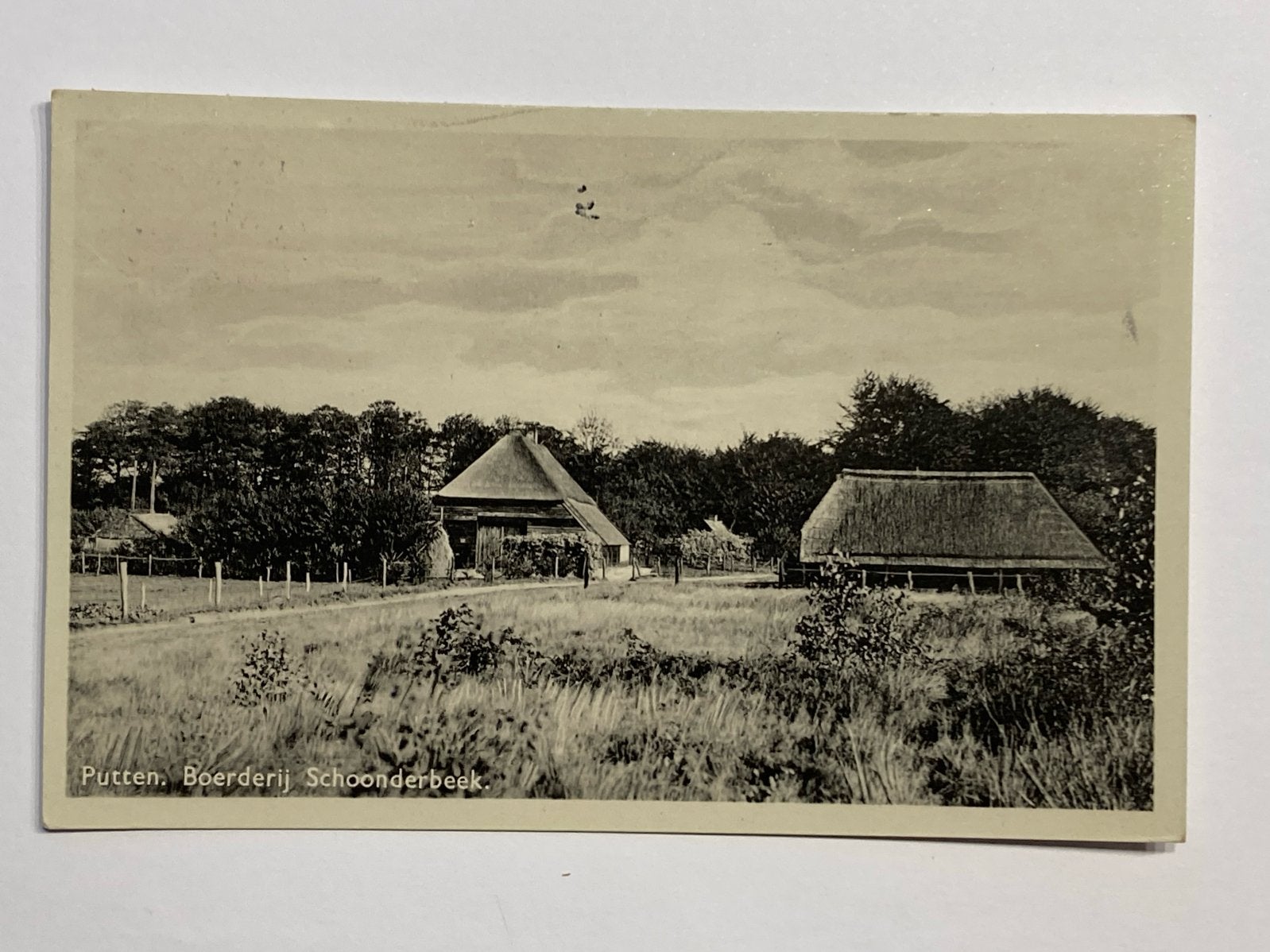 Oude Ansichtkaart Putten, Boerderij Schoonderbeek 1942, Verzenden, 1940 tot 1960, Gelopen