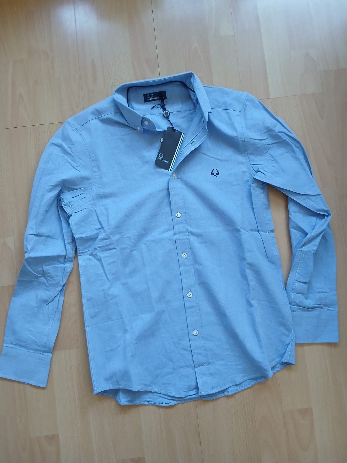 Fred Perry blouse maat m, Ophalen of Verzenden, Zo goed als nieuw, Blauw