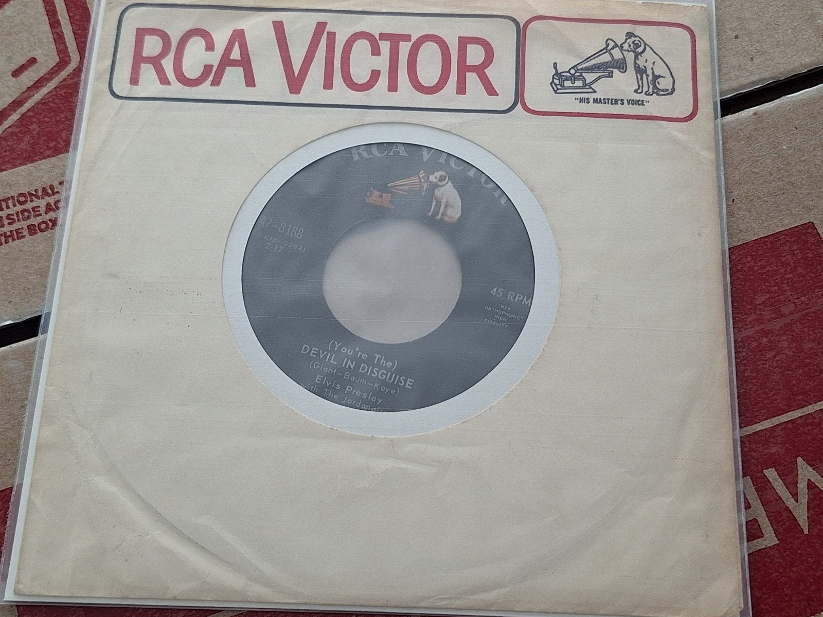 Elvis Presley - Devil in Disguise - Canadese persing, Gebruikt, Verzenden, Originele persing, 7 inch