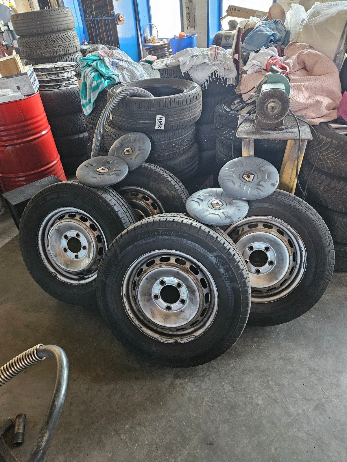 4 renault master wielen zo goed als nieuw, Ophalen, Gebruikt, 15 inch, Banden en Velgen