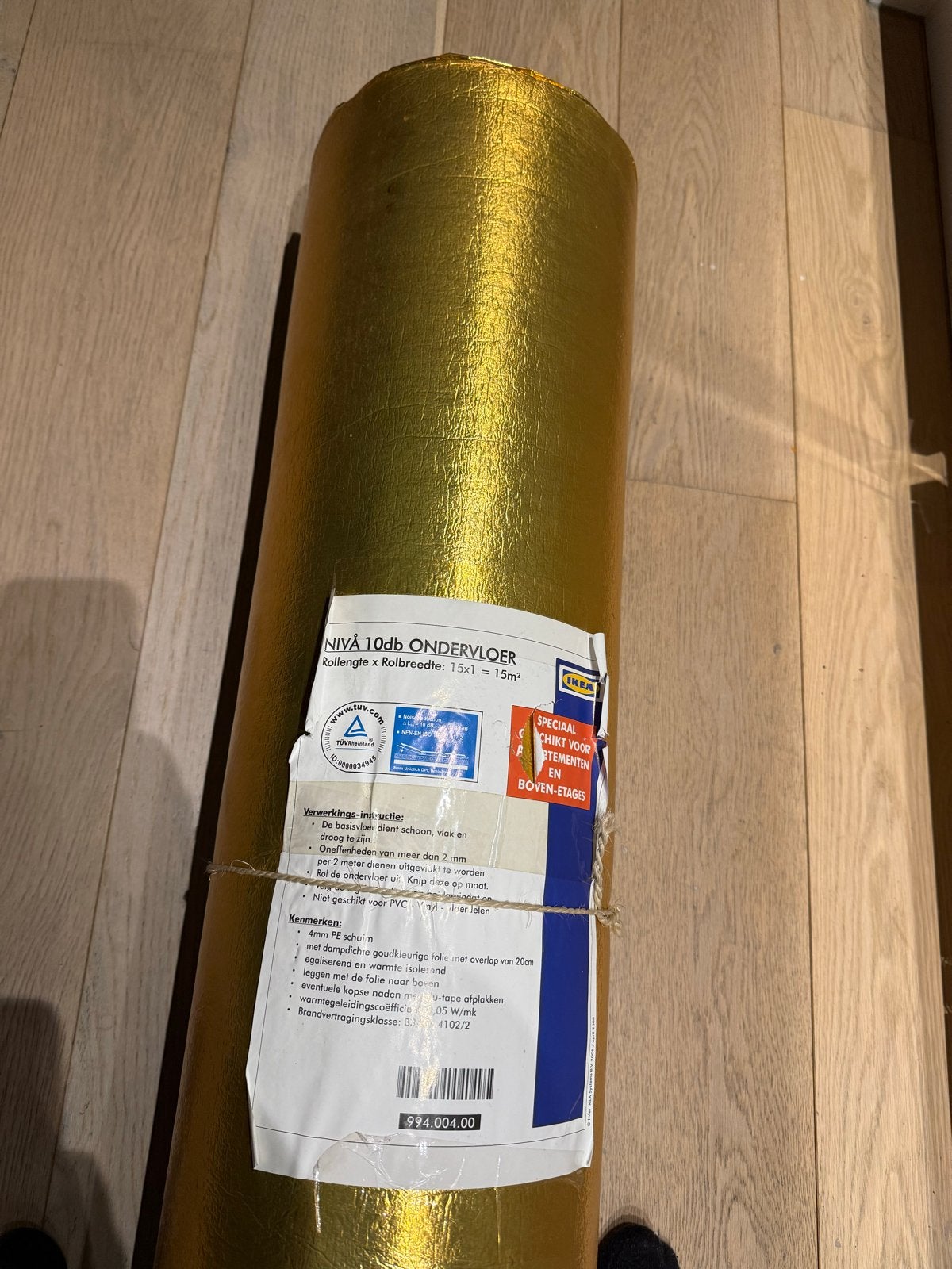 NIVA 10dB Ondervloer - 14m² geluidsisolatie, Ophalen, Overige typen, Nieuw, 10 m² of meer
