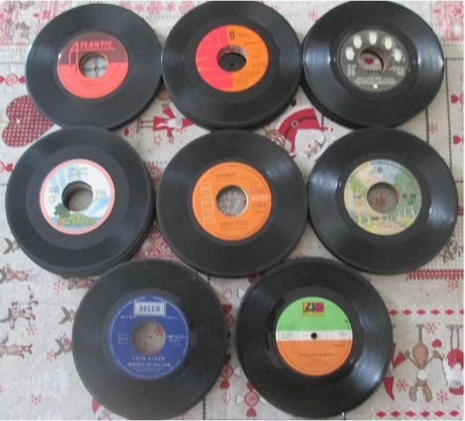 78 Oude Vinyl Singles - jaren 60-70-80 - zonder hoes, Ophalen of Verzenden, Gebruikt, Pop