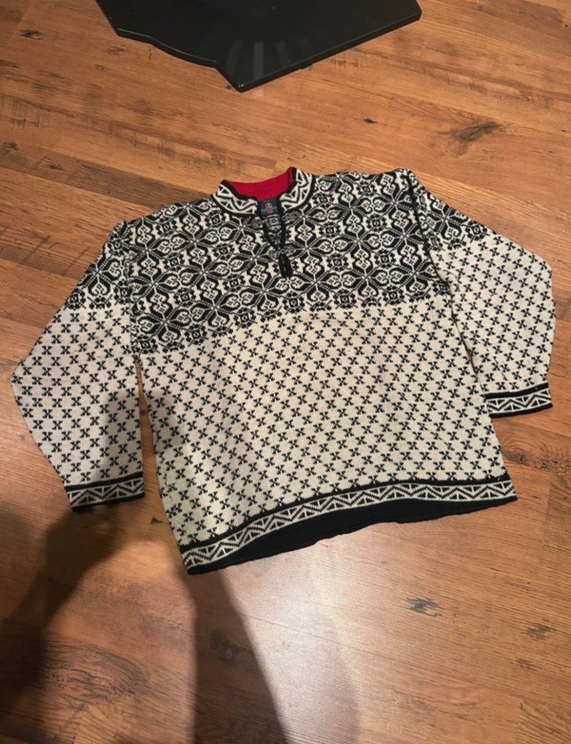 Skjaeveland trui, Kleding | Heren, Ophalen of Verzenden, Zo goed als nieuw, Overige maten, Zwart