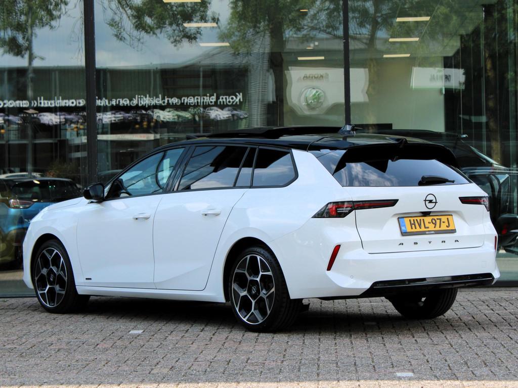Opel Astra Sports Tourer 1.2 Turbo Ultimate | Navi / Panoram, 12 maanden, Euro 6, 1199 cc, Wit