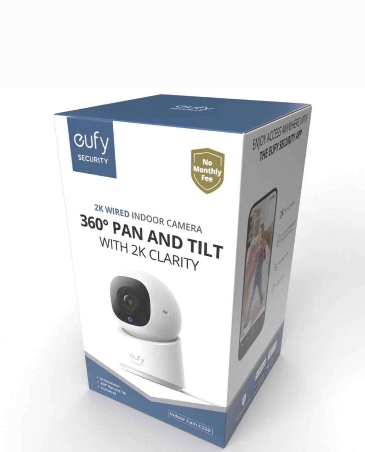 Eufy Wifi deurbel T8200 2K + Wifi Camera 2K - Nieuwstaat, Ophalen of Verzenden, Zo goed als nieuw