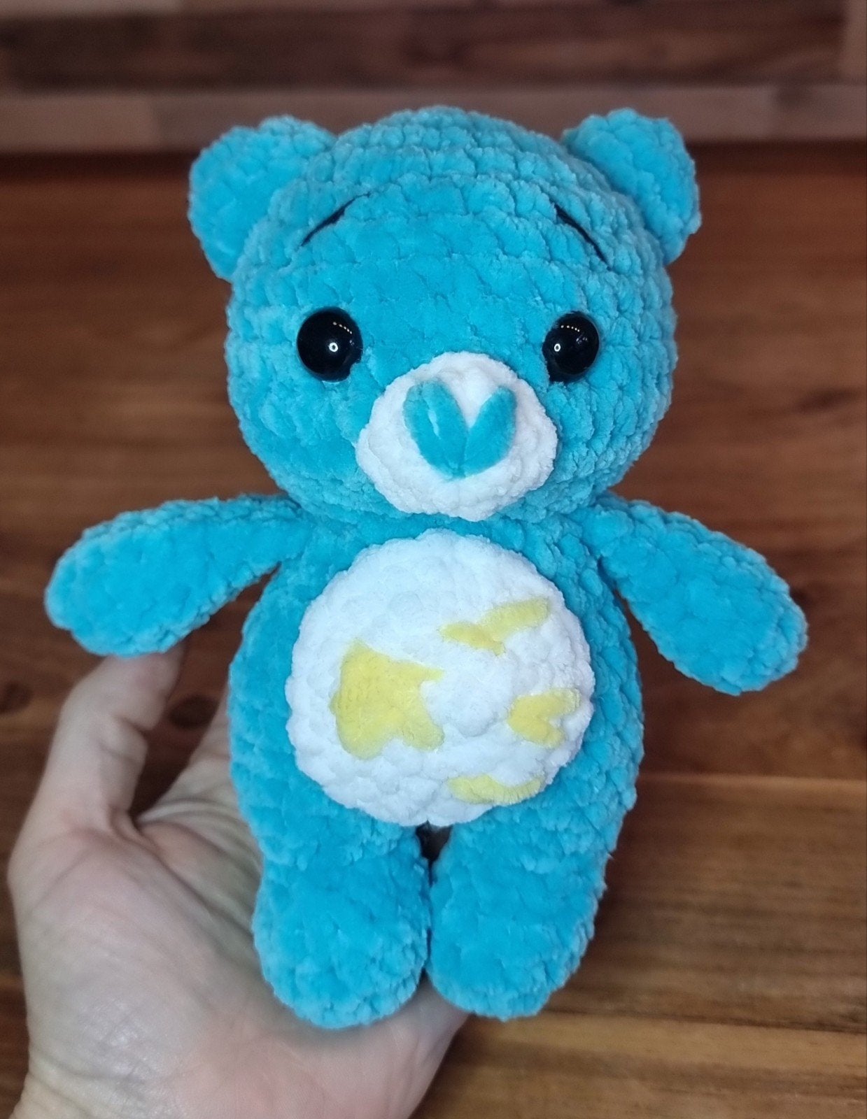 Care bear/ troetelbeertje knuffel, handmade, Overige merken, Overige typen, Blauw, Nieuw