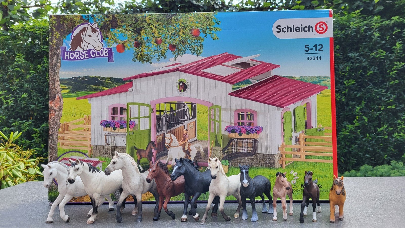 Schleich Horse Club paardenstal + wasplaats + 10 paarden ++, Kinderen en Baby's, Speelgoed | Overig, Ophalen of Verzenden, Zo goed als nieuw