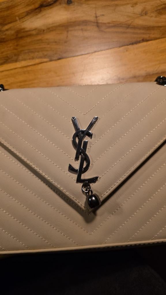 Nieuw YSL Dames Tasje, Verzenden, Nieuw, Beige, Schoudertasje
