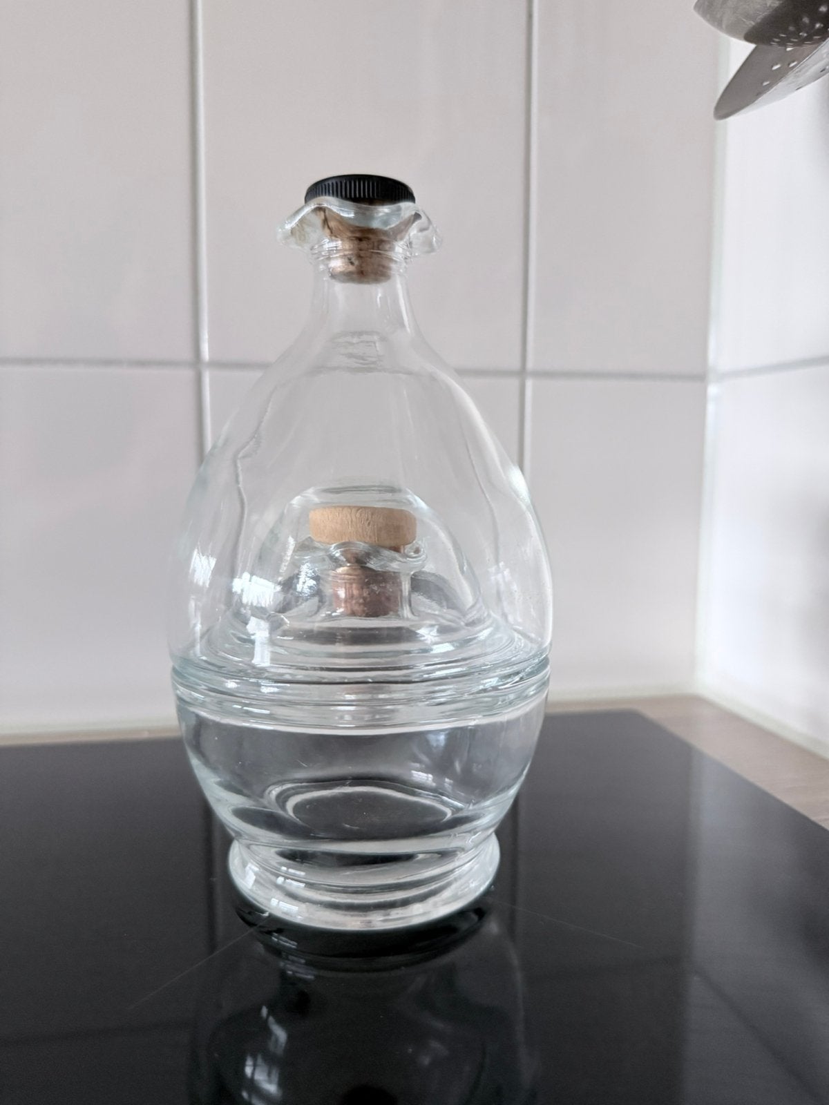 Vintage olie/azijn fles of stolp, Ophalen of Verzenden
