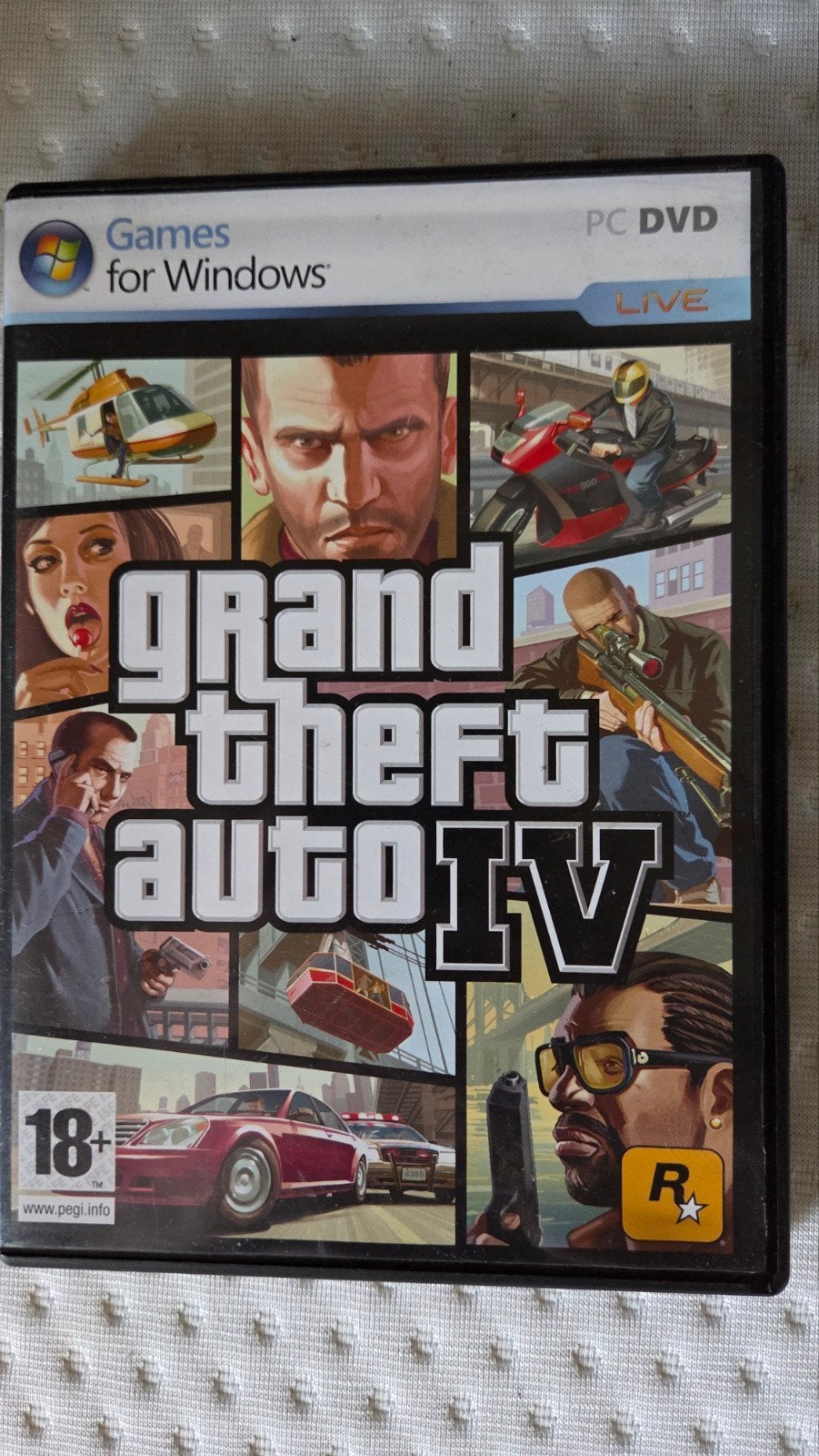 Grand Theft Auto IV (GTA 4) PC DVD - Games for Windows, Avontuur en Actie, Online, Gebruikt, Vanaf 18 jaar