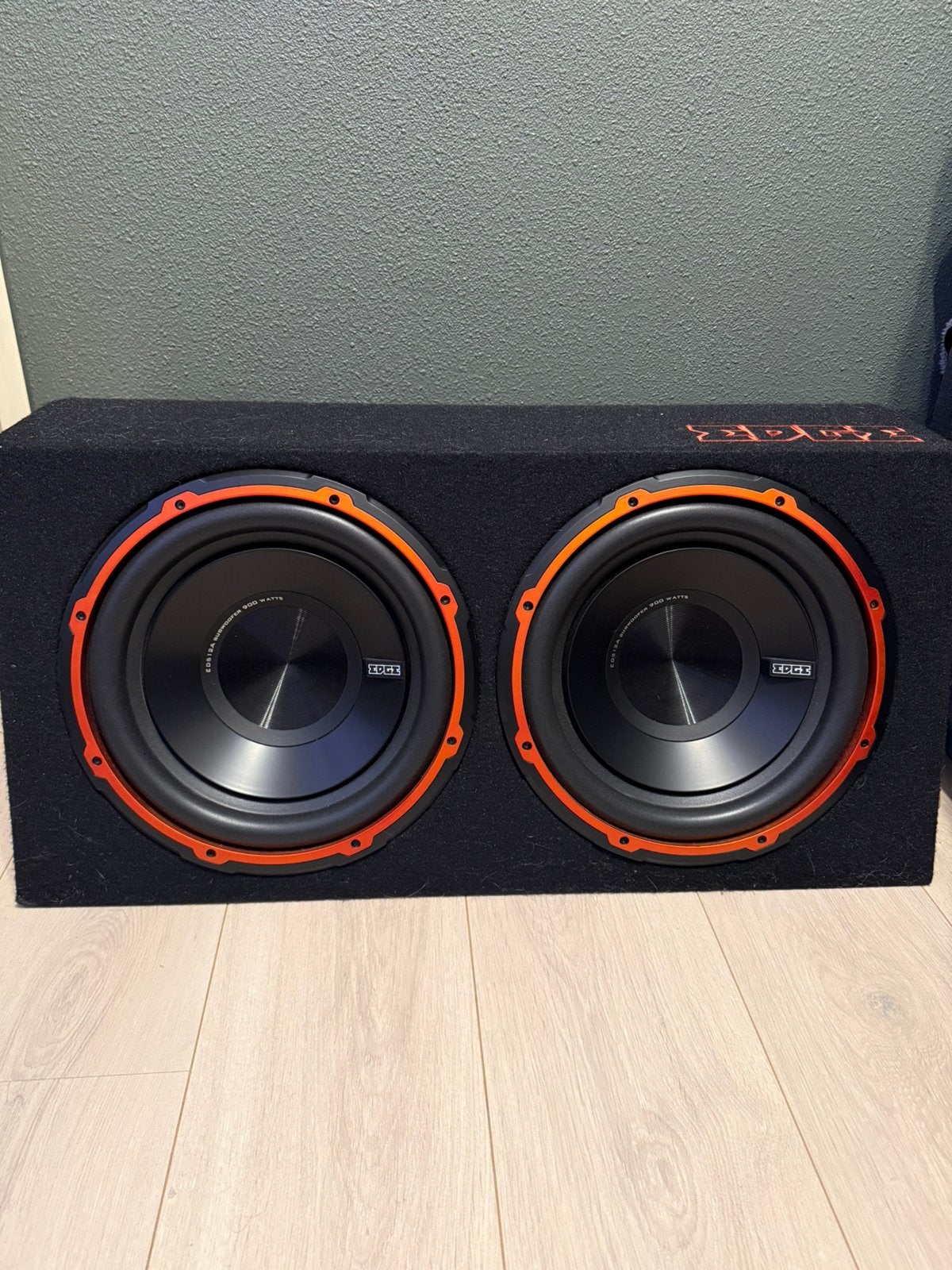 Edge Subwoofer 1800Watt + Caliber Kabels, Ophalen of Verzenden, Zo goed als nieuw