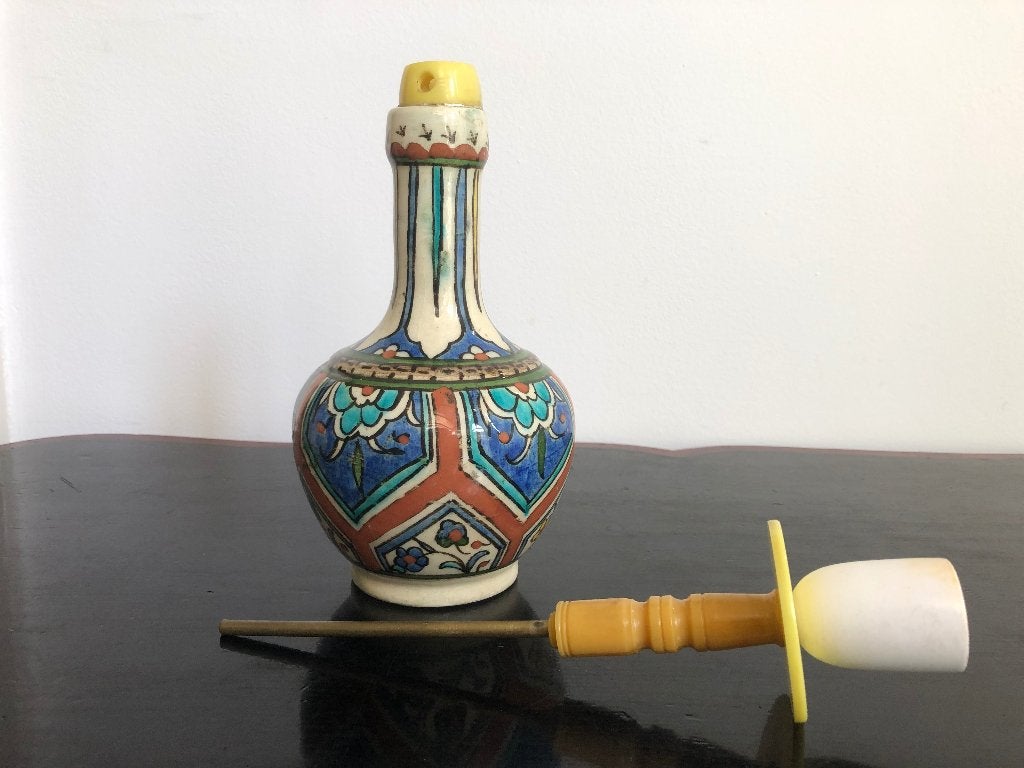 Turkse waterpijp vintage, keramiek, Antiek en Kunst, Antiek | Keramiek en Aardewerk, Ophalen of Verzenden