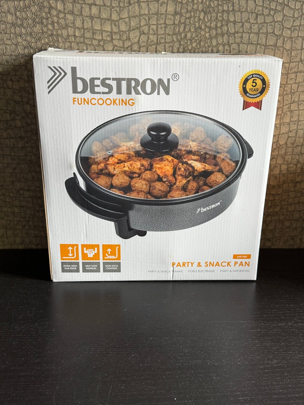 Bestron Funcooking Party & Snack Pan AHP1200, Ophalen, Nieuw