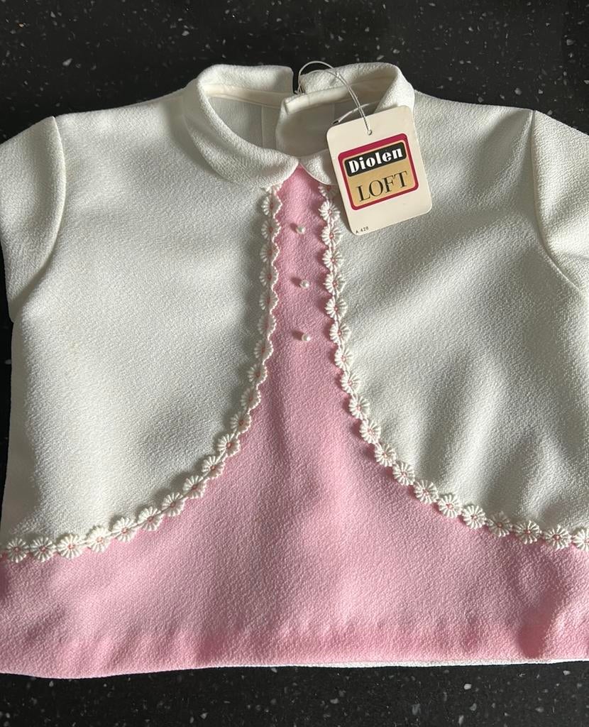 Vintage jaren ‘60 Meisje blouse/trui broekje “Diolen”, Ophalen of Verzenden