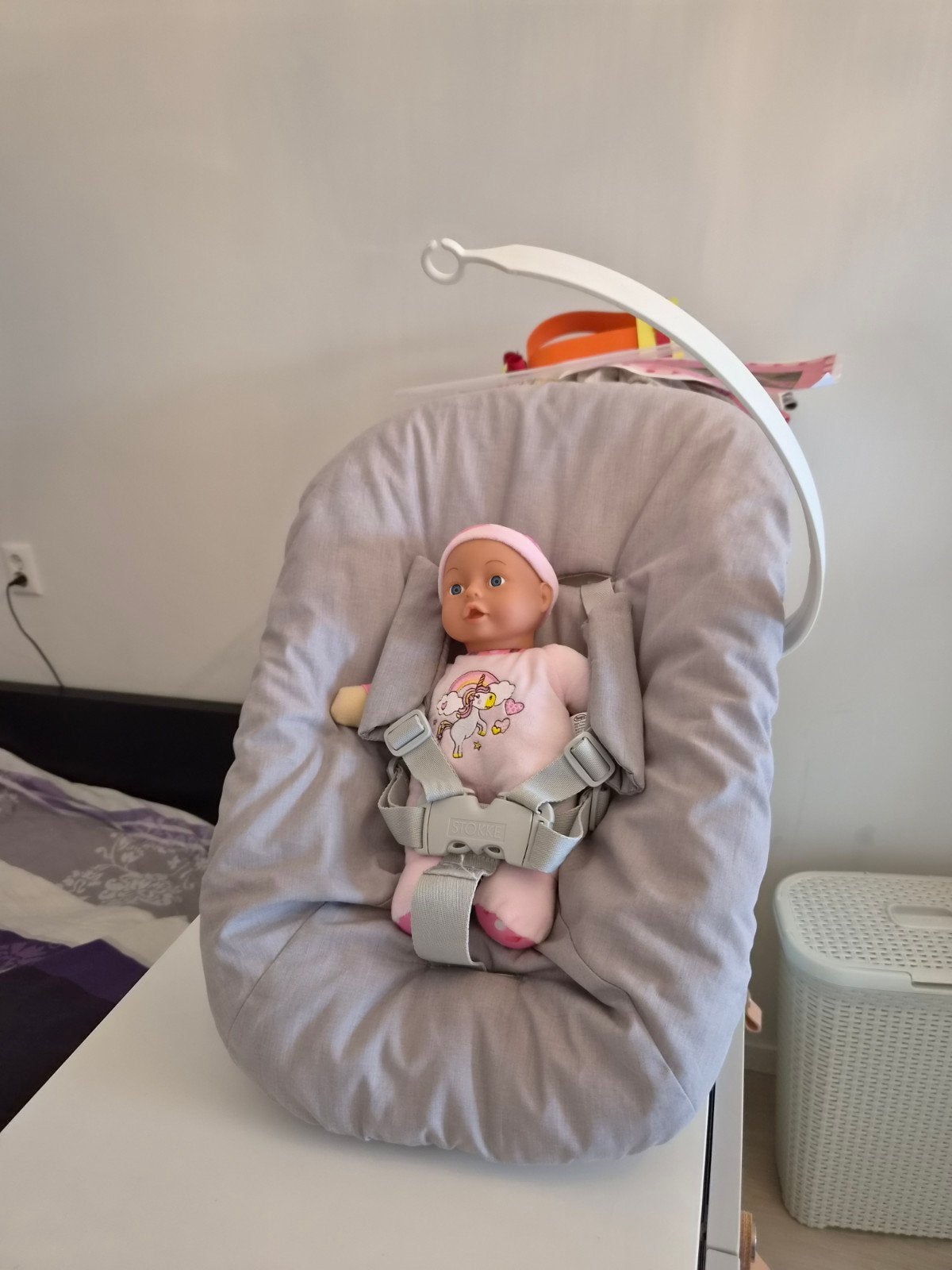 Stokke Tripp Trapp Newborn Set Grey, Ophalen of Verzenden, Zo goed als nieuw, Overige typen, Gordel(s)