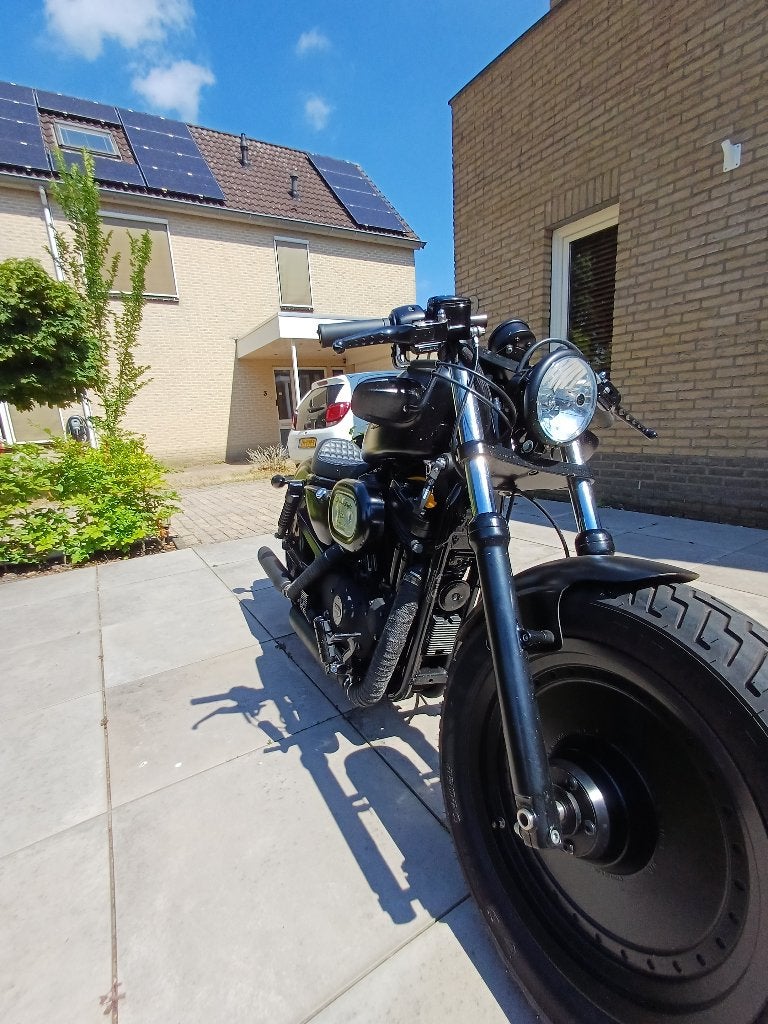 Harley Davidson Sportster 883 '02 Custom bobber - Zwart, Motoren, Motoren | Harley-Davidson, 2 cilinders, Gebruikt, 883 cc, Particulier
