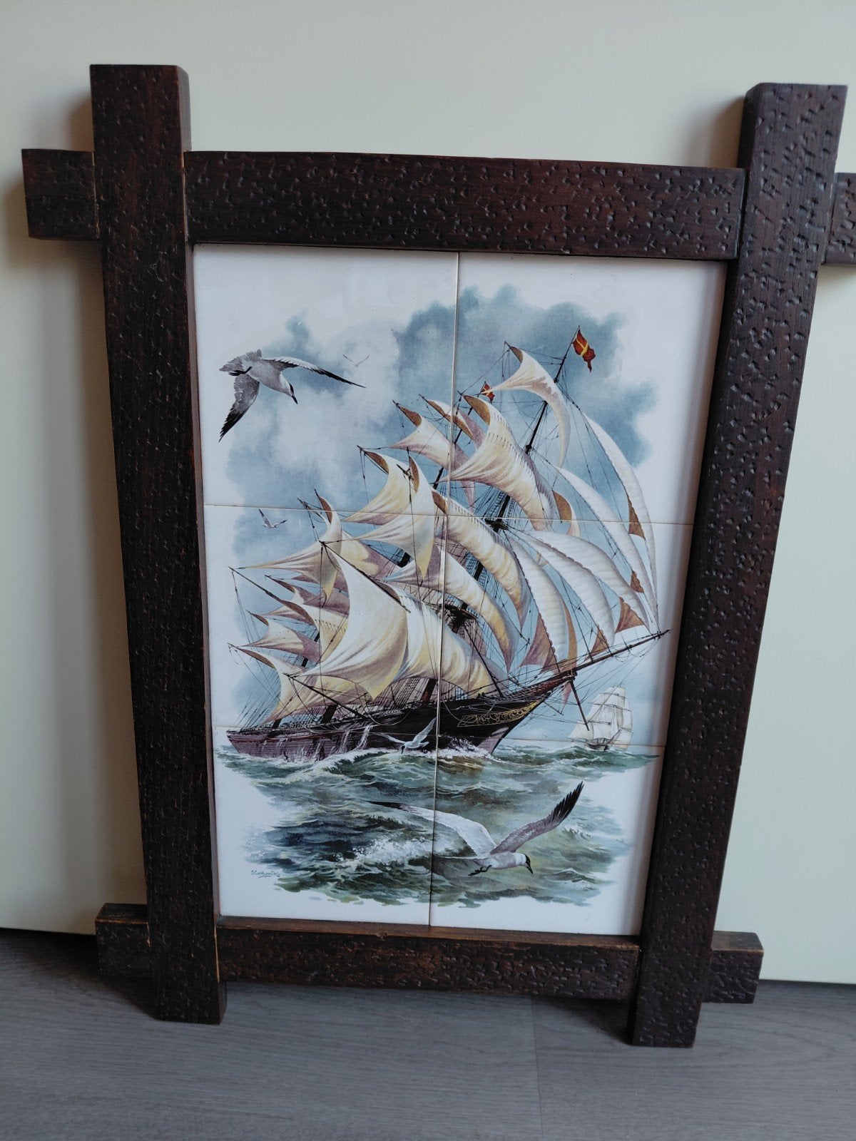 Nostalgisch tegeltableau van Klipper ., Ophalen of Verzenden