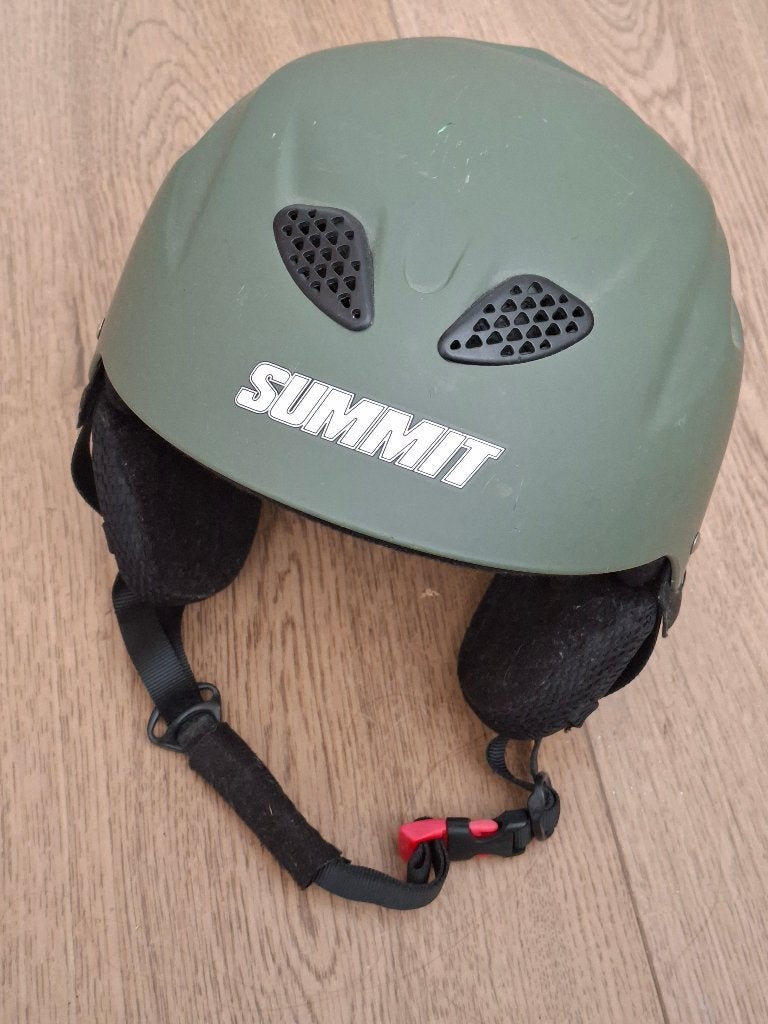 Matte olijfgroene skihelm / snowboardhelm – Maat S, Overige merken, Gebruikt, Overige typen, Ophalen of Verzenden