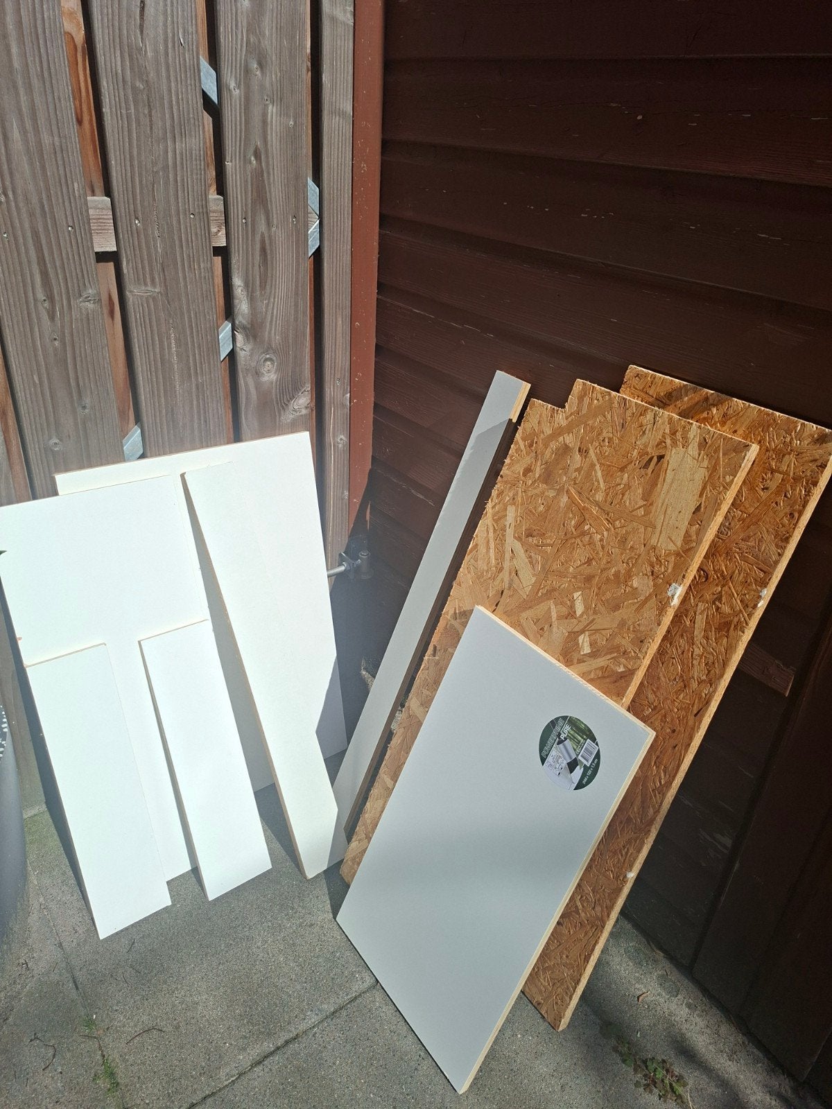 Reststukken mdf en constructieplaat, Ophalen, Nieuw