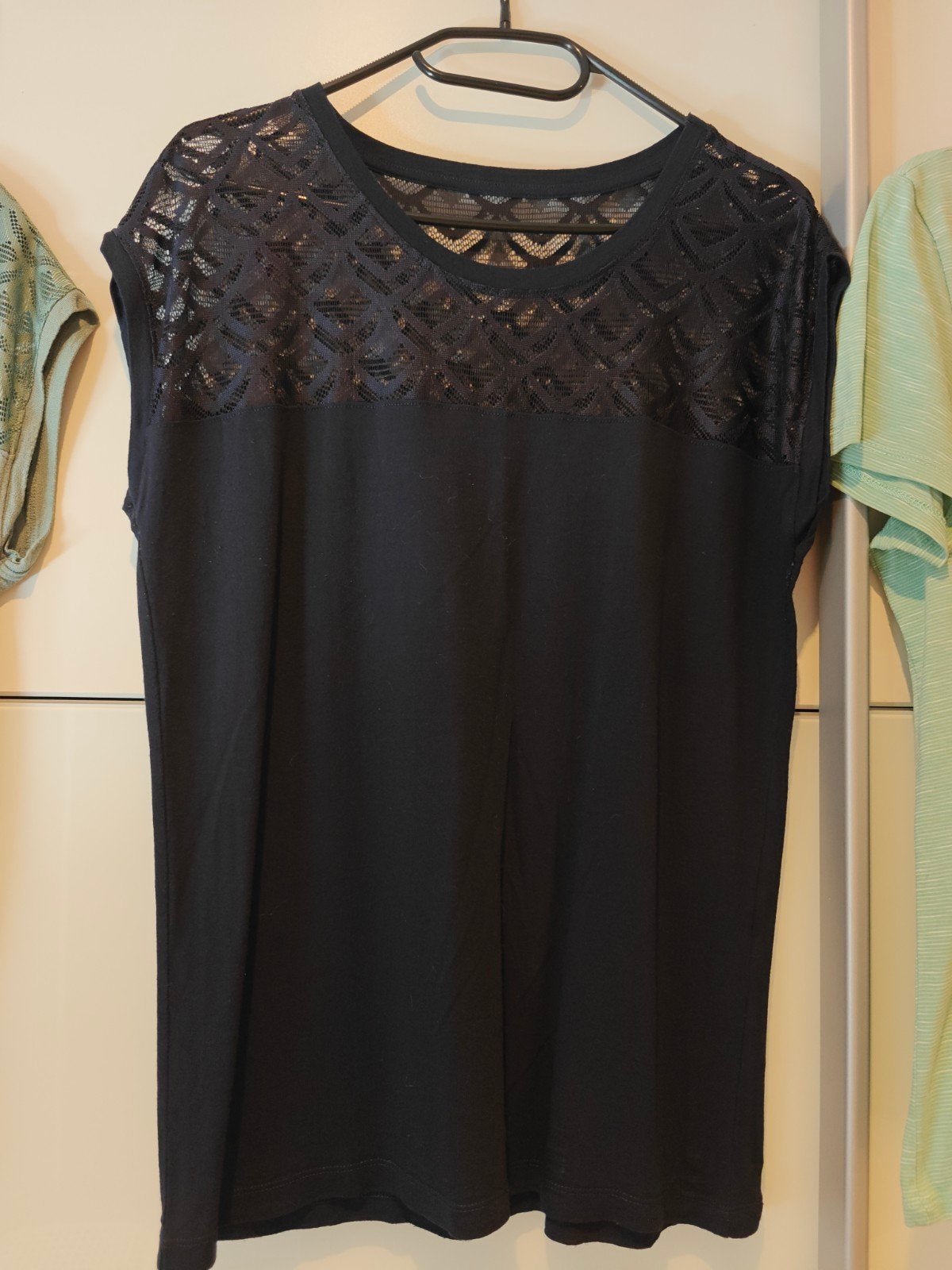 Diverse Dames Shirts Maat L - Gedragen, Ophalen, Meerkleurig, Maat 42/44 (L), Korte mouw