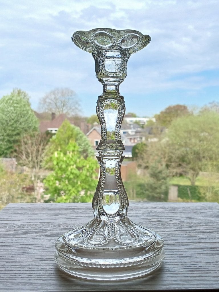 Kandelaar Brockwitz 1915 Art Nouveau, Ophalen of Verzenden, Glas