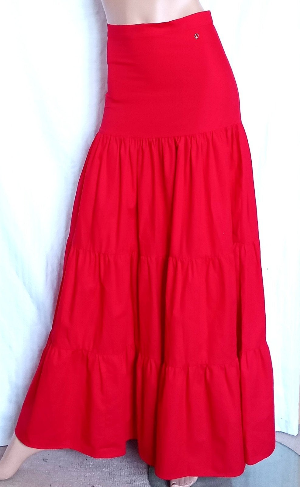 LA DRESS Lange Rok , Maat 36 , NIEUW, Kleding | Dames, Rokken, Nieuw, Ophalen of Verzenden, Maat 36 (S), Rood