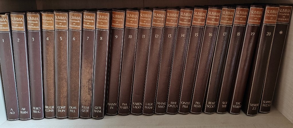 Summa Encyclopedie en Woordenboek, Complete serie, Algemeen, Ophalen, Onbekend