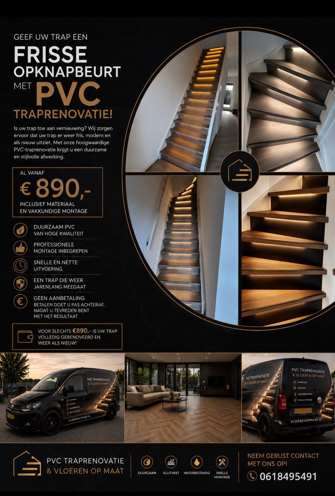 DeTraprenkoning met led verlichting, Garantie