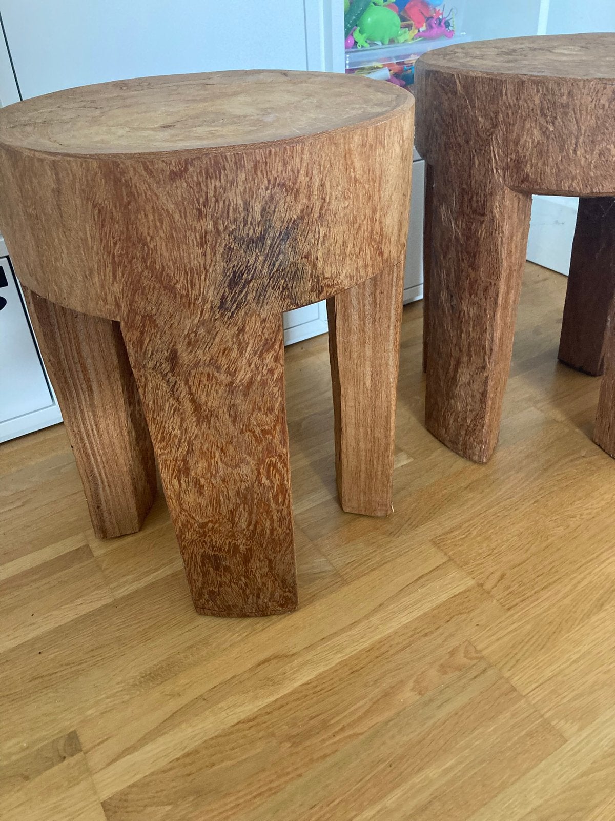 Pols Potten Four Square Legs kruk, bijzettafel., Ophalen, Minder dan 45 cm, Minder dan 55 cm, Rond