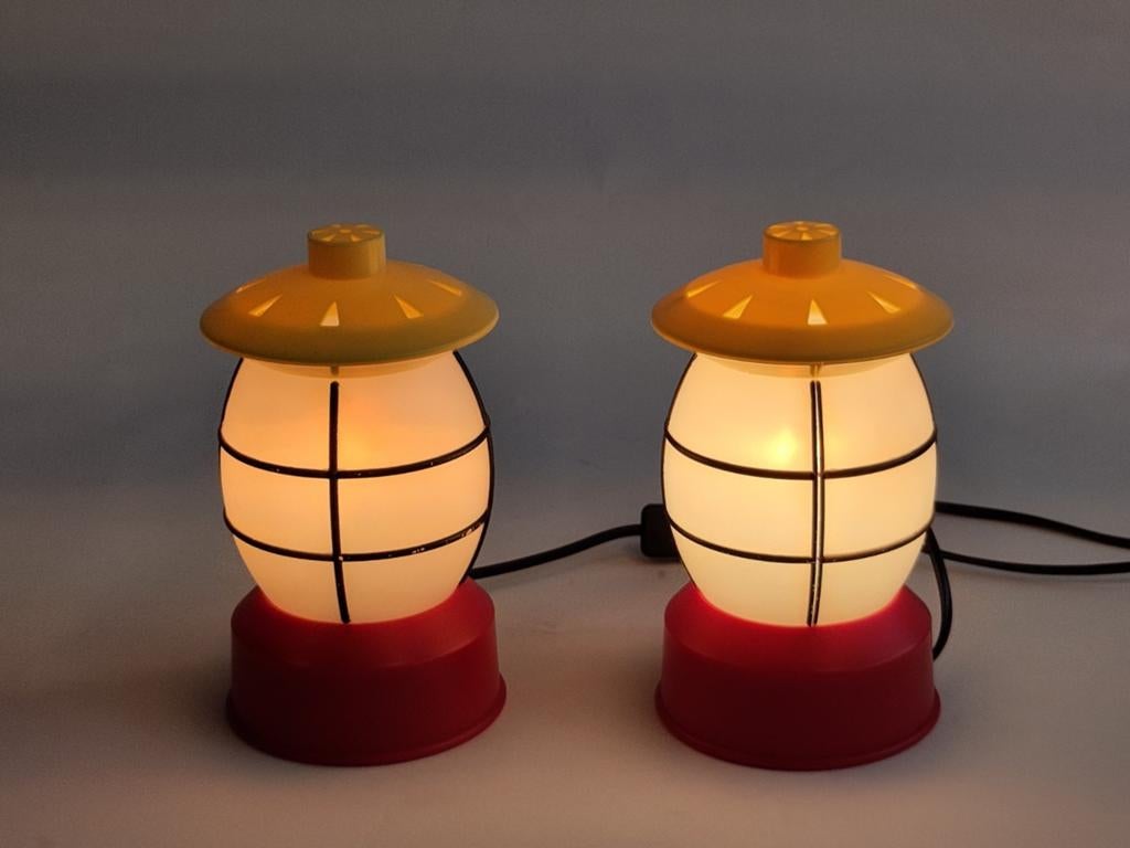 2x vintage Ikea lampje Mammut jaren 90 lamp lantaarn, Gebruikt, ., Ophalen of Verzenden, .