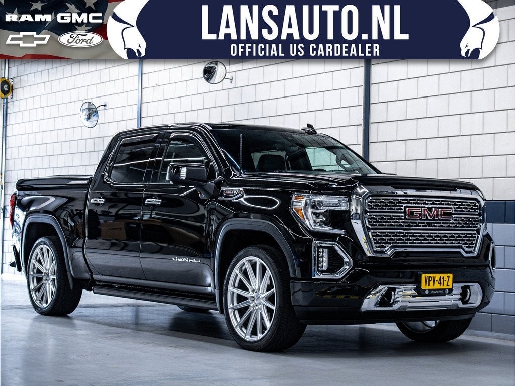 GMC Sierra Denali | 24" Vossen Wheels | Eerste eigenaar | Pr, Auto's, GMC, Gebruikt, 426 pk, Zwart, Bedrijf