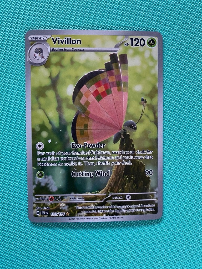 Vivillon 193/191 SSP, Ophalen of Verzenden, Nieuw, Losse kaart, Foil