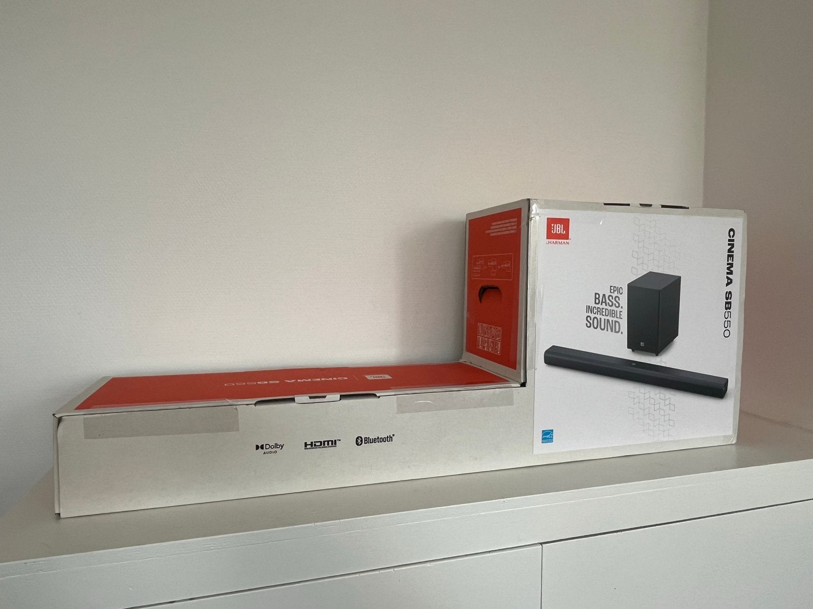 JBL Cinema SB550 soundbar, Ophalen of Verzenden, Bluetooth, Nieuw